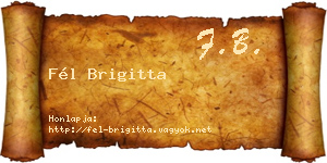 Fél Brigitta névjegykártya