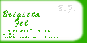 brigitta fel business card